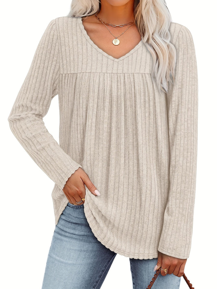 Ellia™ | Leichte Strickbluse mit V-Ausschnitt