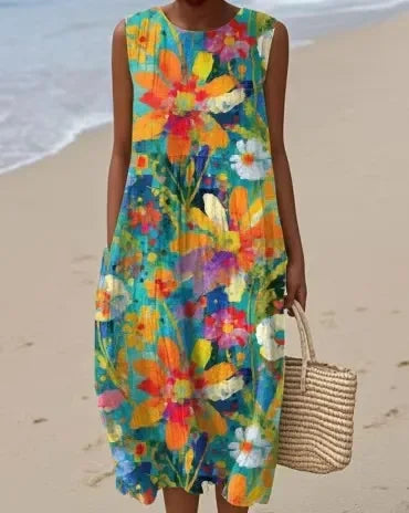 Sandra - Alltags-Midikleid