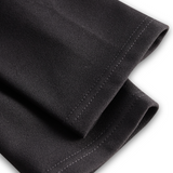 Nora | Raffiniertes schwarzes Kleid mit Gürtel und Stehkragen