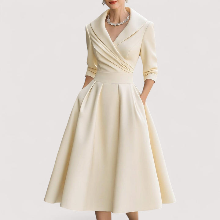 Lorenza™ | Midi-Satin-Kleid