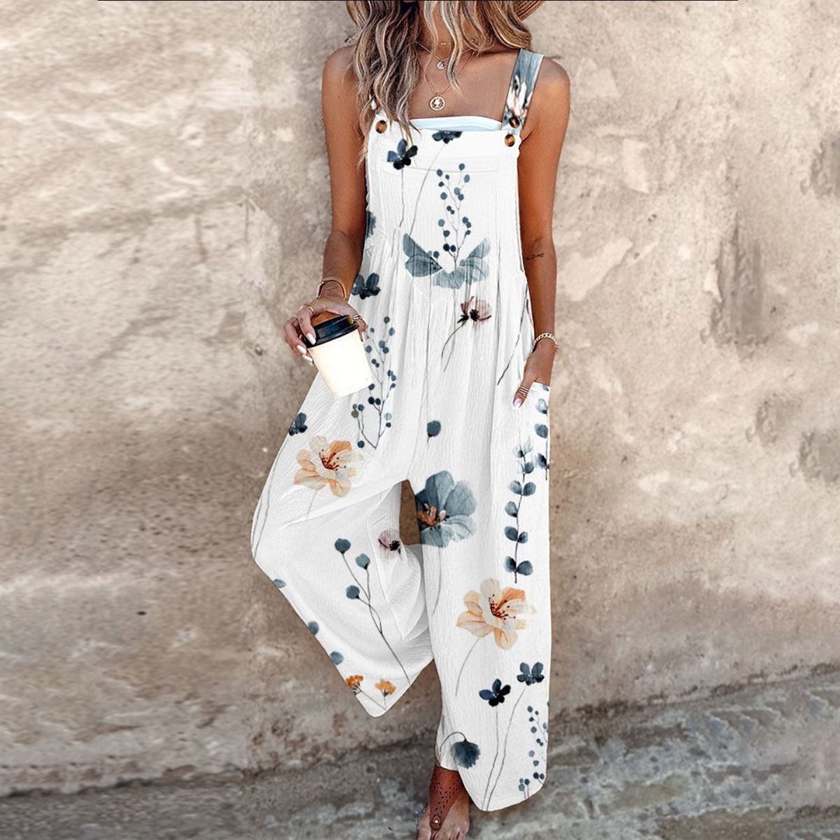 Bequeme Bedruckte Overall