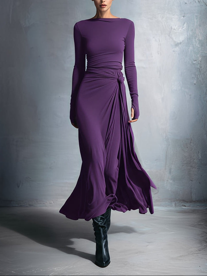 Noémie™ | Maxikleid mit seitlichem Knoten