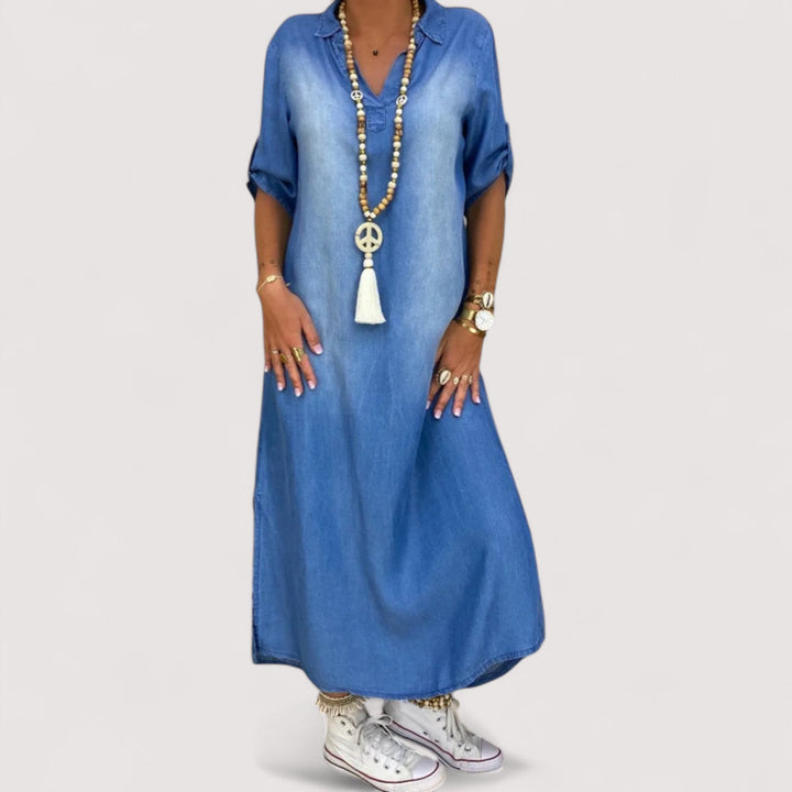Zava™ | Langes Denim-Kleid