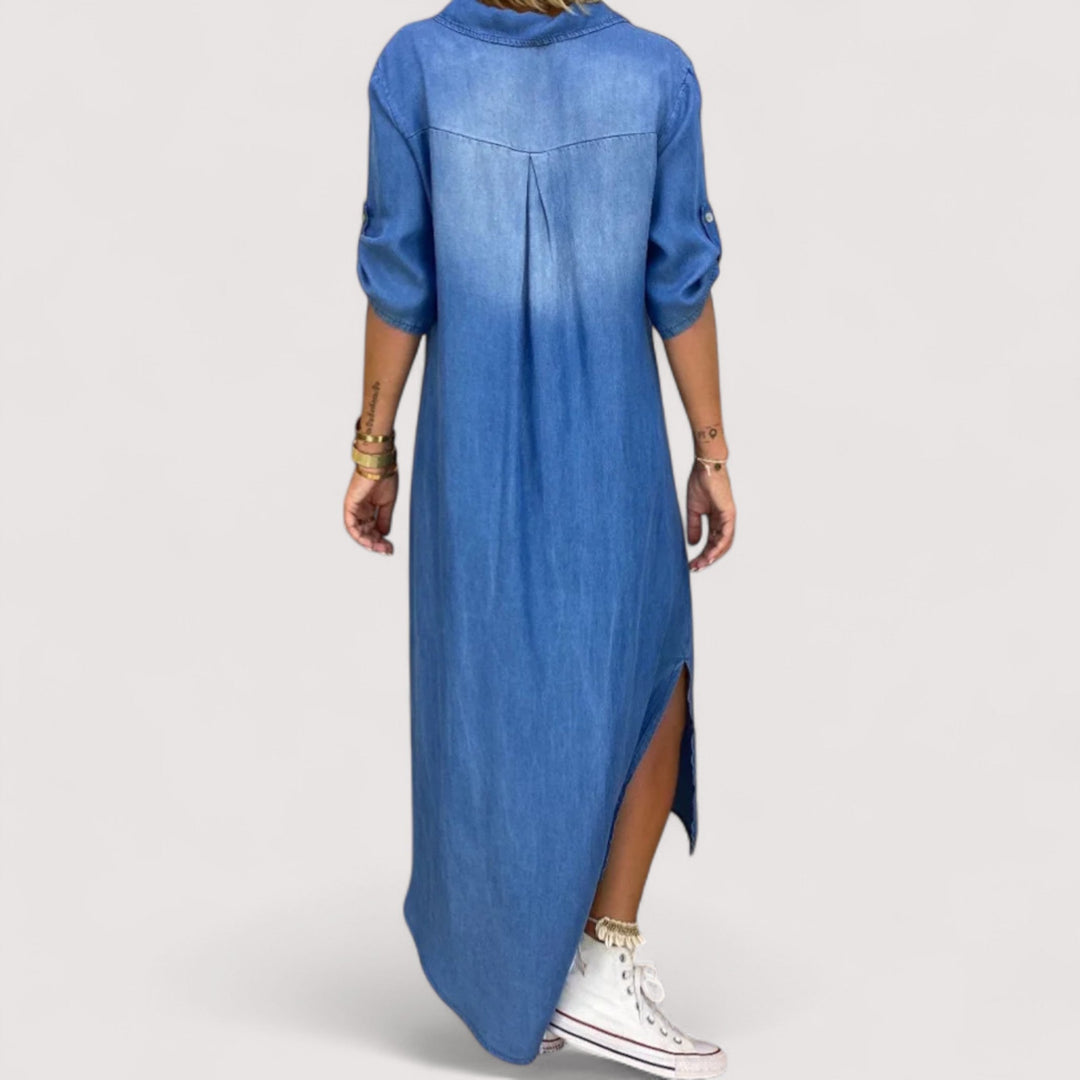 Zava™ | Langes Denim-Kleid