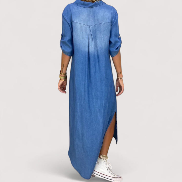 Zava™ | Langes Denim-Kleid