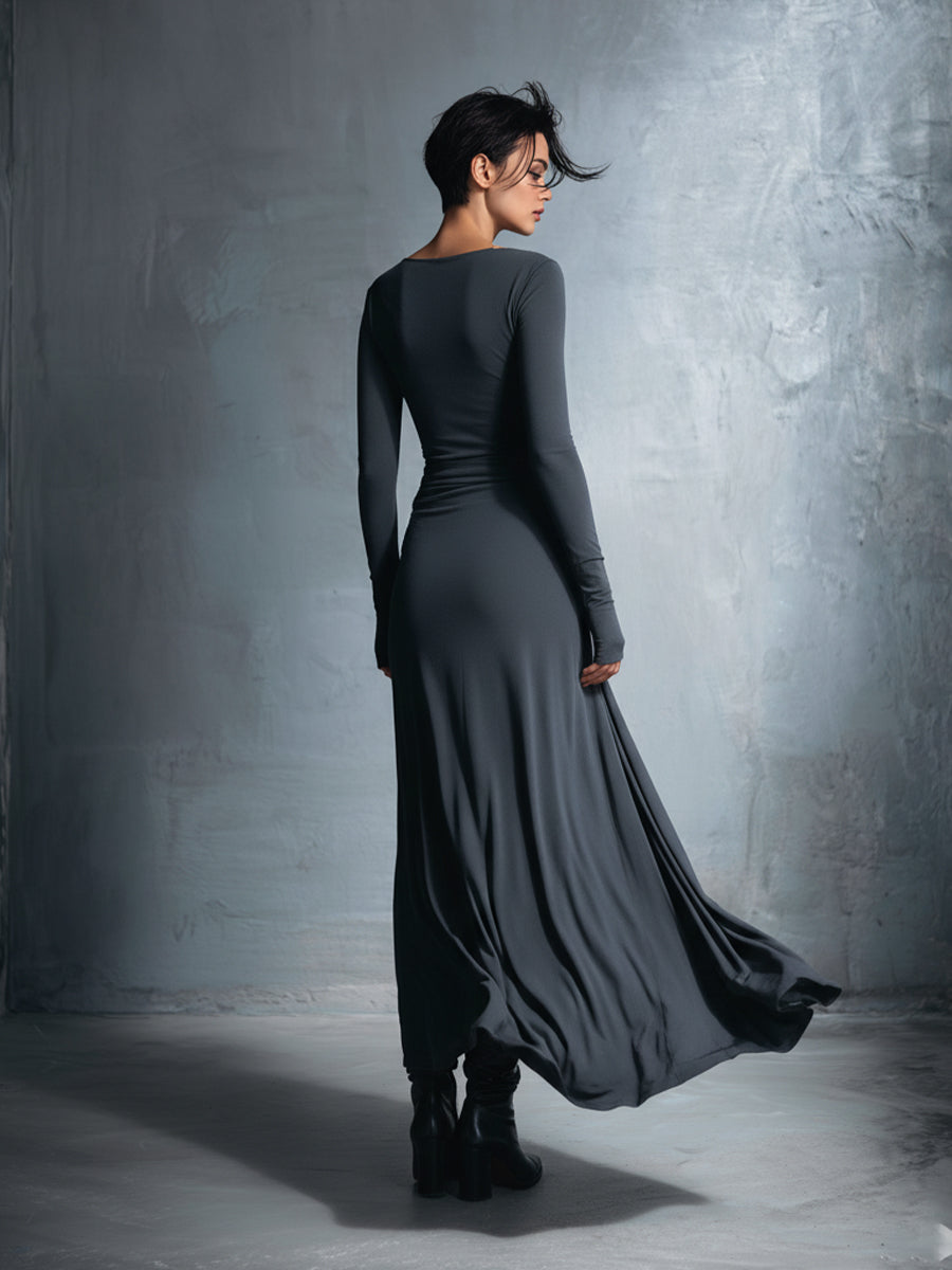 Noémie™ | Maxikleid mit seitlichem Knoten