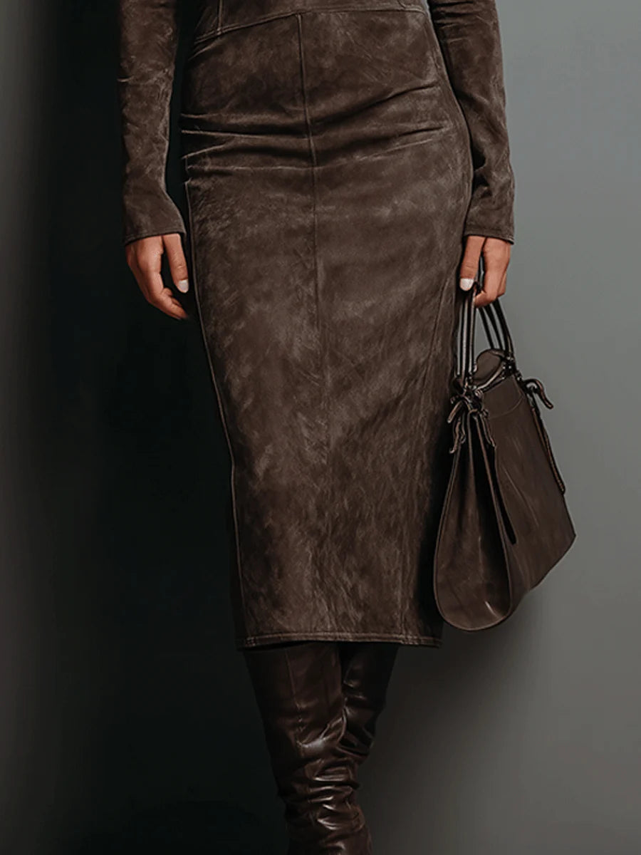 Linn™ | Midi-Kleid in Braun