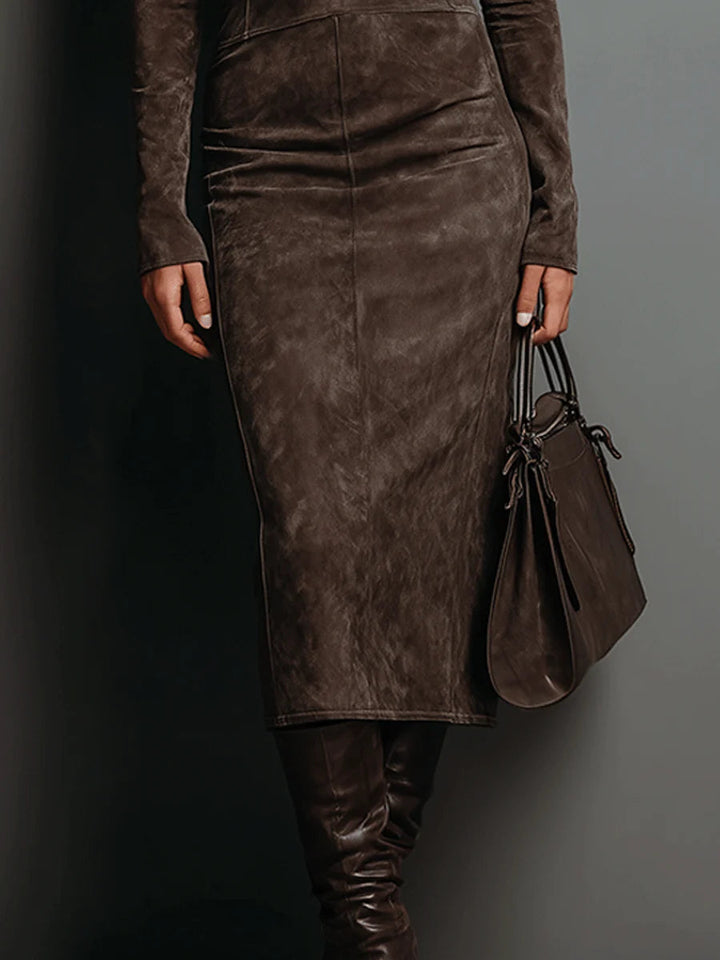 Linn™ | Midi-Kleid in Braun
