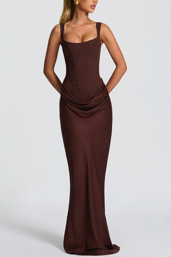 Léa™ | Maxikleid mit quadratischem Ausschnitt