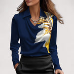 Charlotte™ | Bluse aus Satin mit V-Ausschnitt