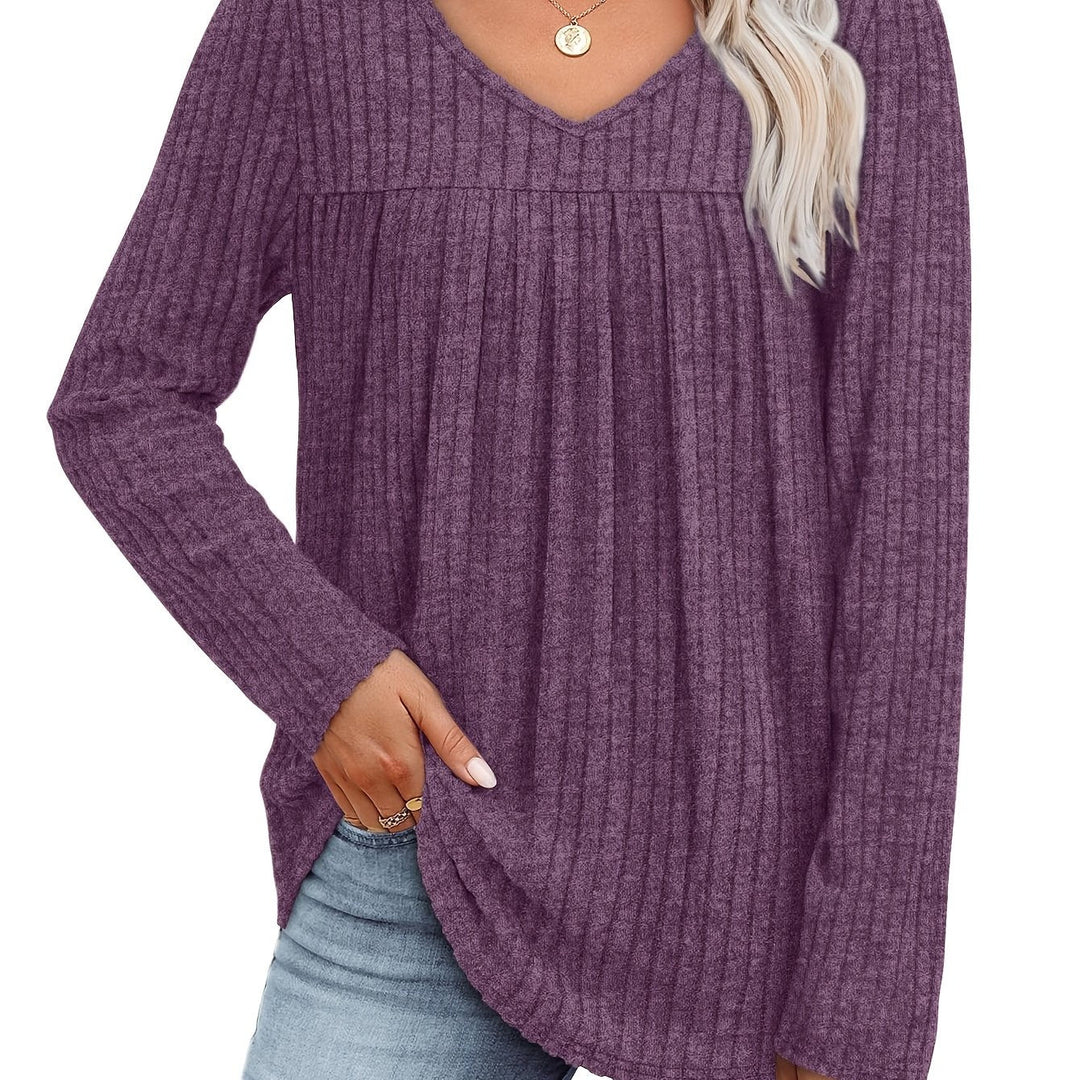 Ellia™ | Leichte Strickbluse mit V-Ausschnitt
