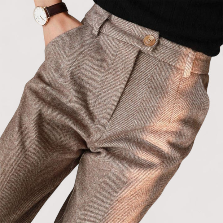 Helga™ | Hochtaillierte Slim-Fit-Hosen