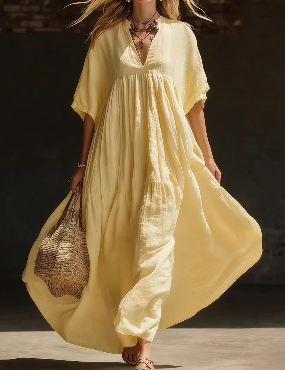 Alma | Luftiges Maxikleid