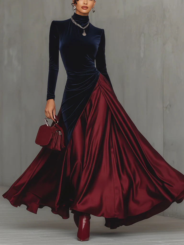 Lara™ | Bicolor Maxikleid