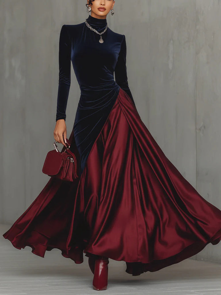 Lara™ | Bicolor Maxikleid