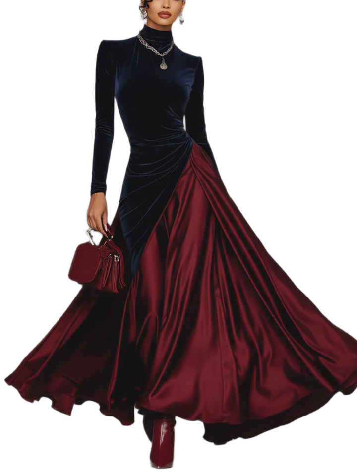 Lara™ | Bicolor Maxikleid