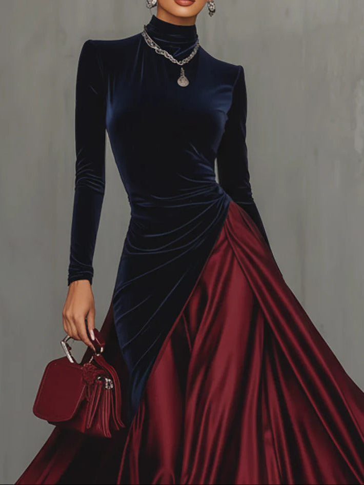 Lara™ | Bicolor Maxikleid