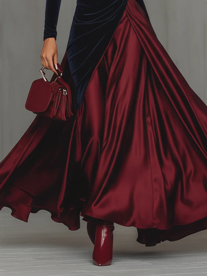 Lara™ | Bicolor Maxikleid