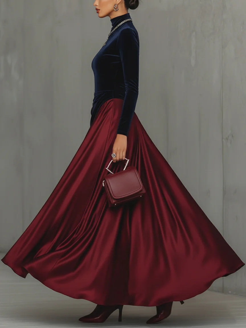 Lara™ | Bicolor Maxikleid