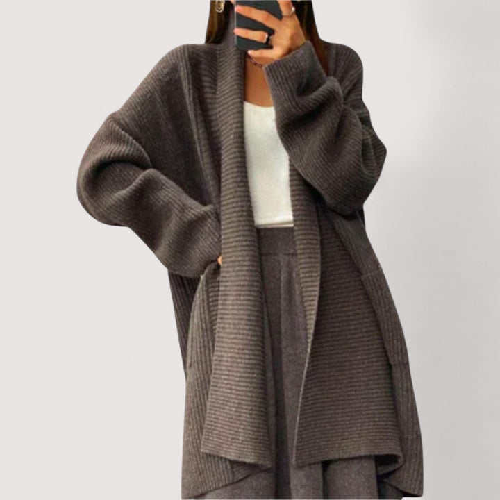 Pladina™ | Langer Strickcardigan