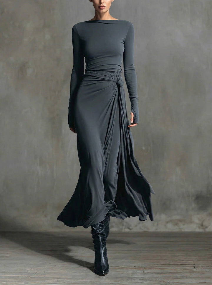 Noémie™ | Maxikleid mit seitlichem Knoten