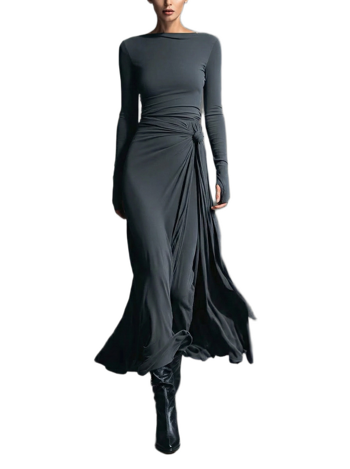Noémie™ | Maxikleid mit seitlichem Knoten