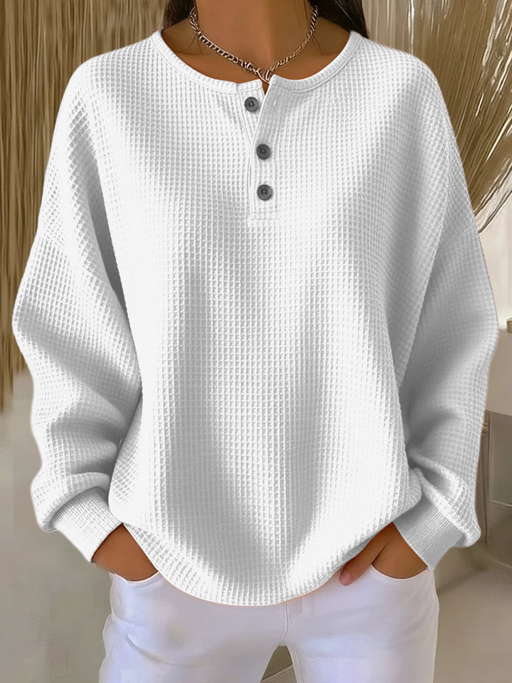 Helena™ | Gemütlicher Waffle-Strickpullover