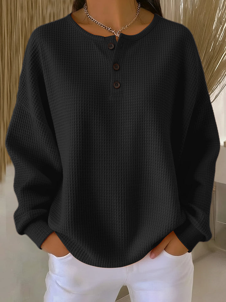 Helena™ | Gemütlicher Waffle-Strickpullover