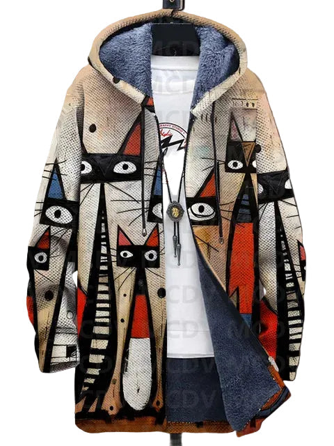 Kiara™ | Unisex-Kapuzenjacke, inspiriert von luxuriöser Kunst
