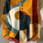 Lara™ | Waffle-Pullover mit geometrischem Muster