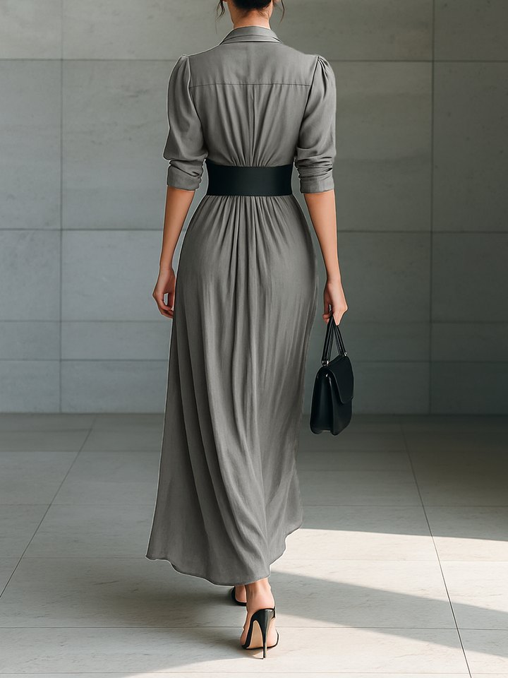 Zoe™ | Plissiertes Maxikleid