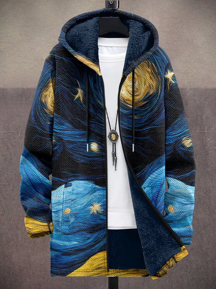 Víctor™ | Unisex-Kapuzenjacke, inspiriert von luxuriöser Kunst