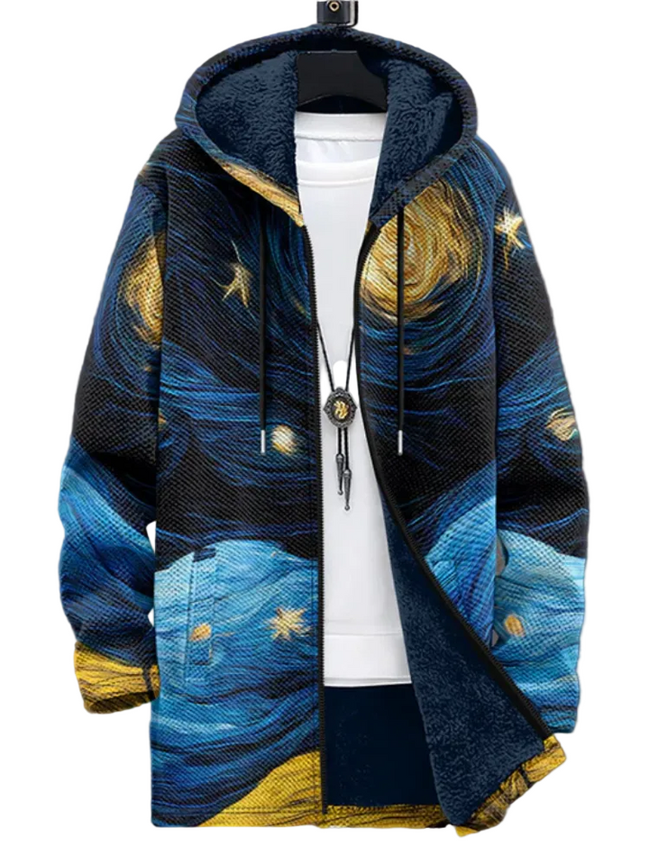 Víctor™ | Unisex-Kapuzenjacke, inspiriert von luxuriöser Kunst