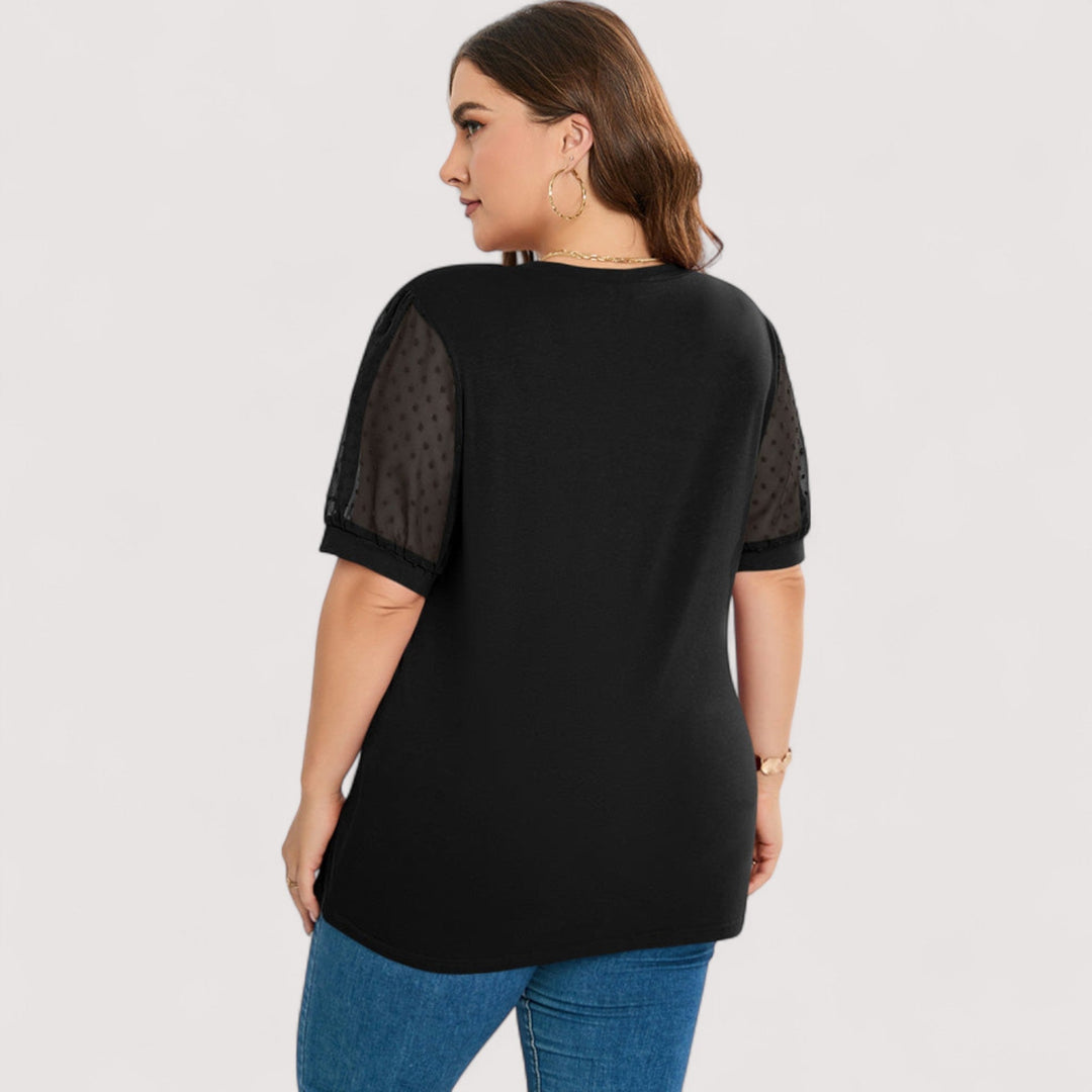 Ilse™ | Transparente Bluse mit V-Ausschnitt