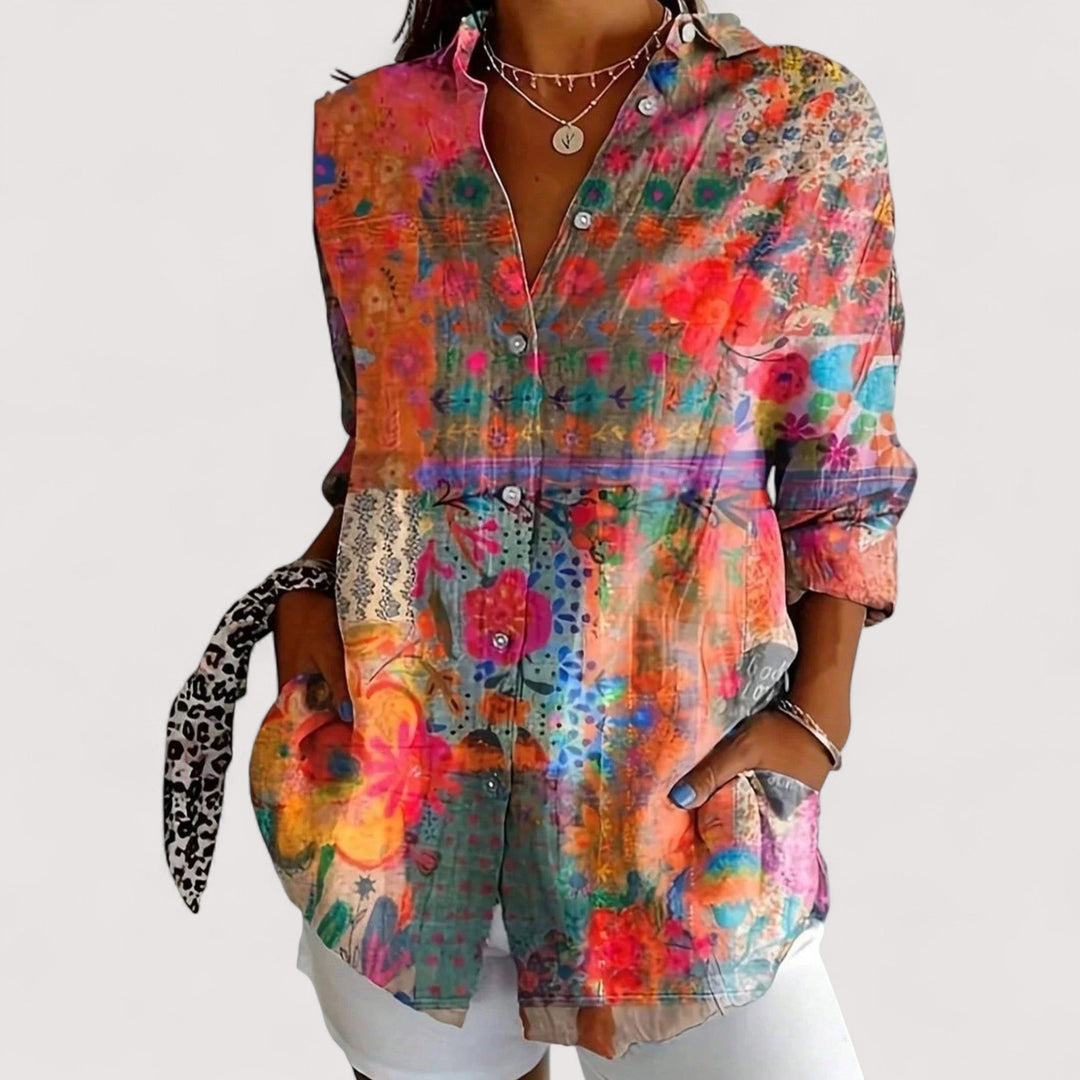Annika™ | Bunte Bluse mit Druck