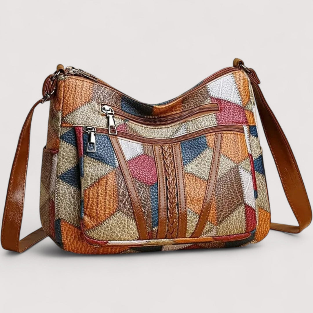Zara™ | Lederhandtasche mit Mosaik