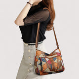 Zara™ | Lederhandtasche mit Mosaik
