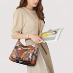 Zara™ | Lederhandtasche mit Mosaik