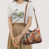 Zara™ | Lederhandtasche mit Mosaik
