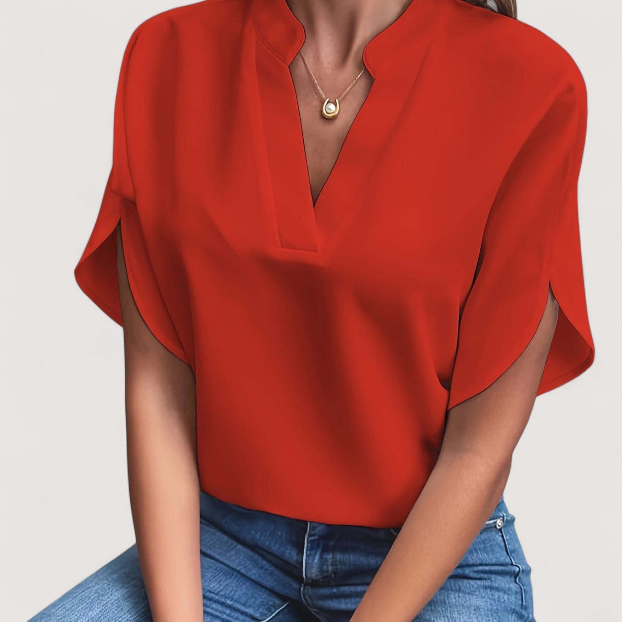 Rosmarie™ | Drapierte Bluse