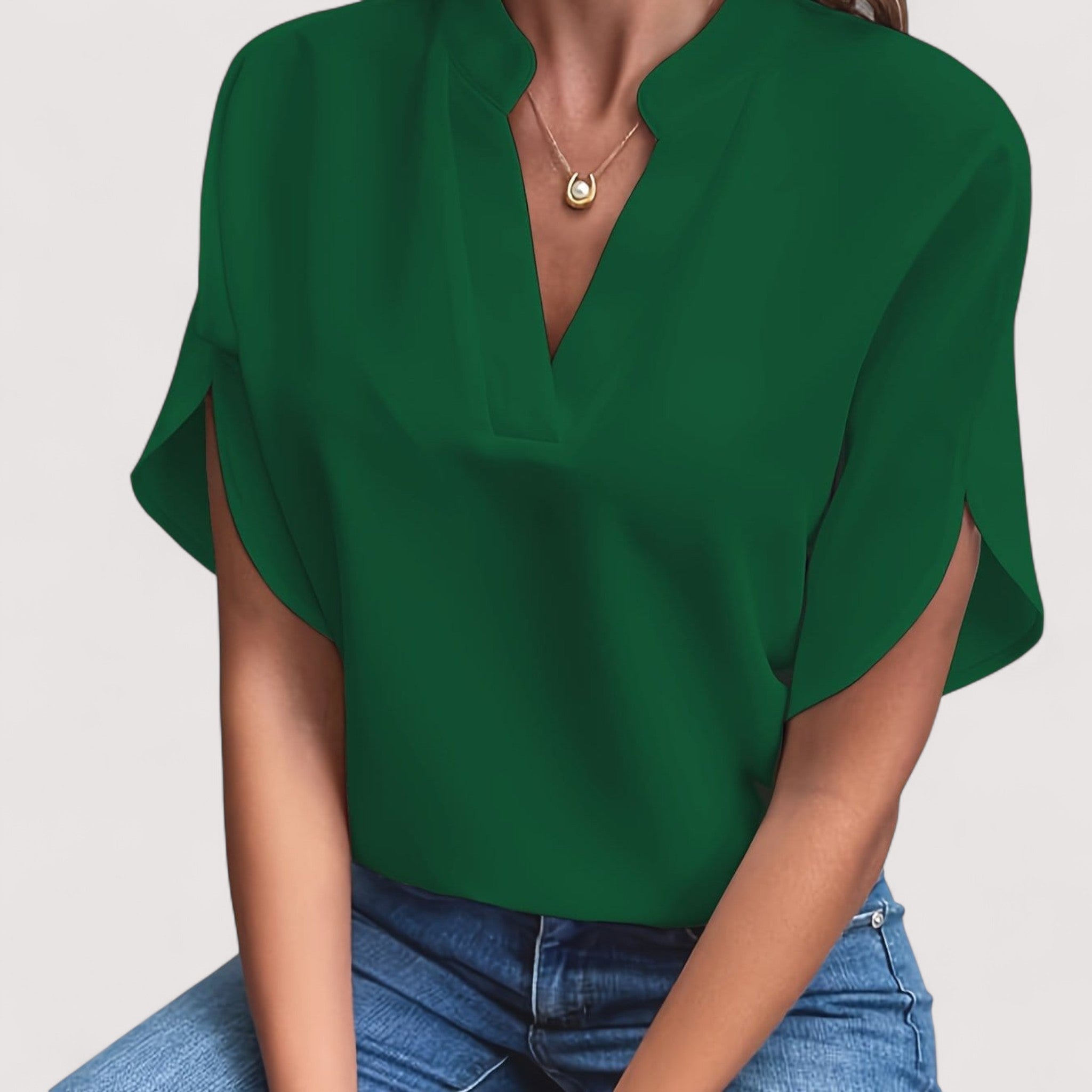 Rosmarie™ | Drapierte Bluse