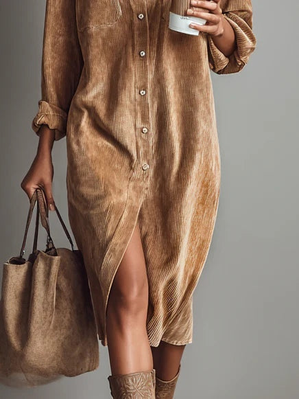 Emilie™ | Midikleid aus Cord