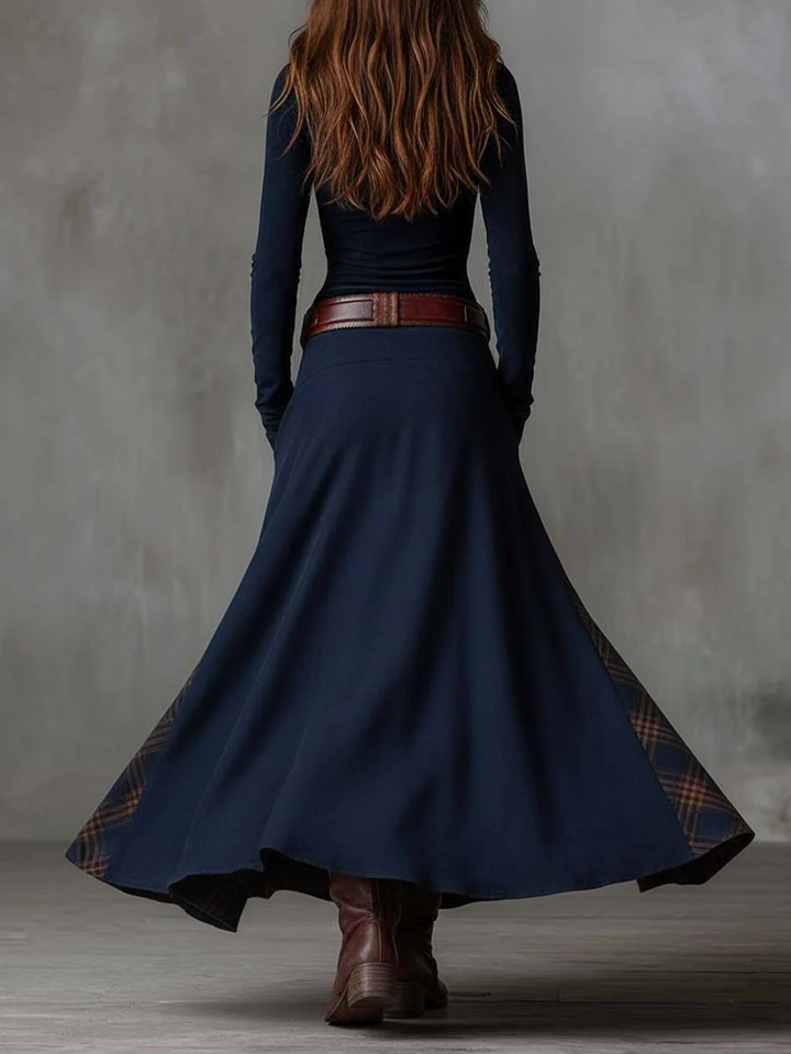 Elsa™ | Maxikleid aus Wildleder mit Gürtel