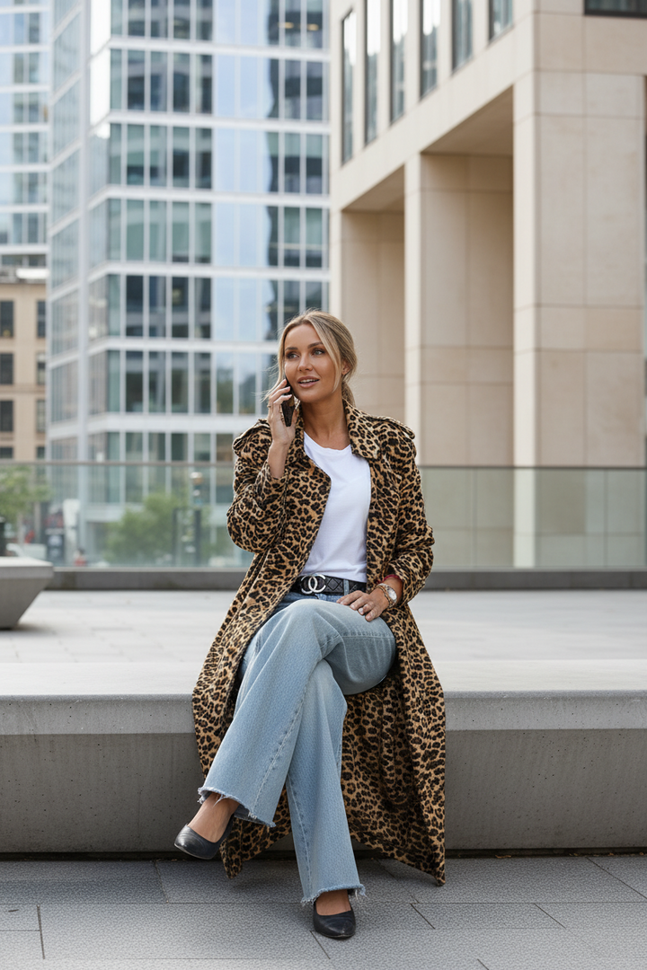 MANTEL MIDI LEOPARDO