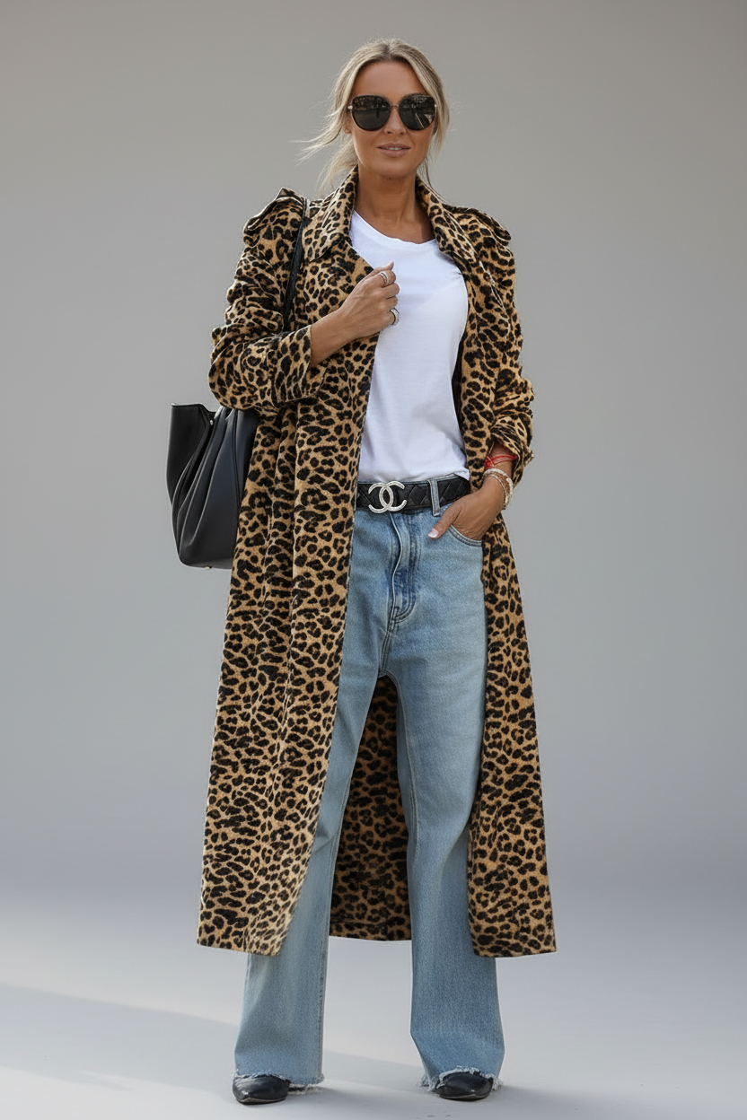MANTEL MIDI LEOPARDO