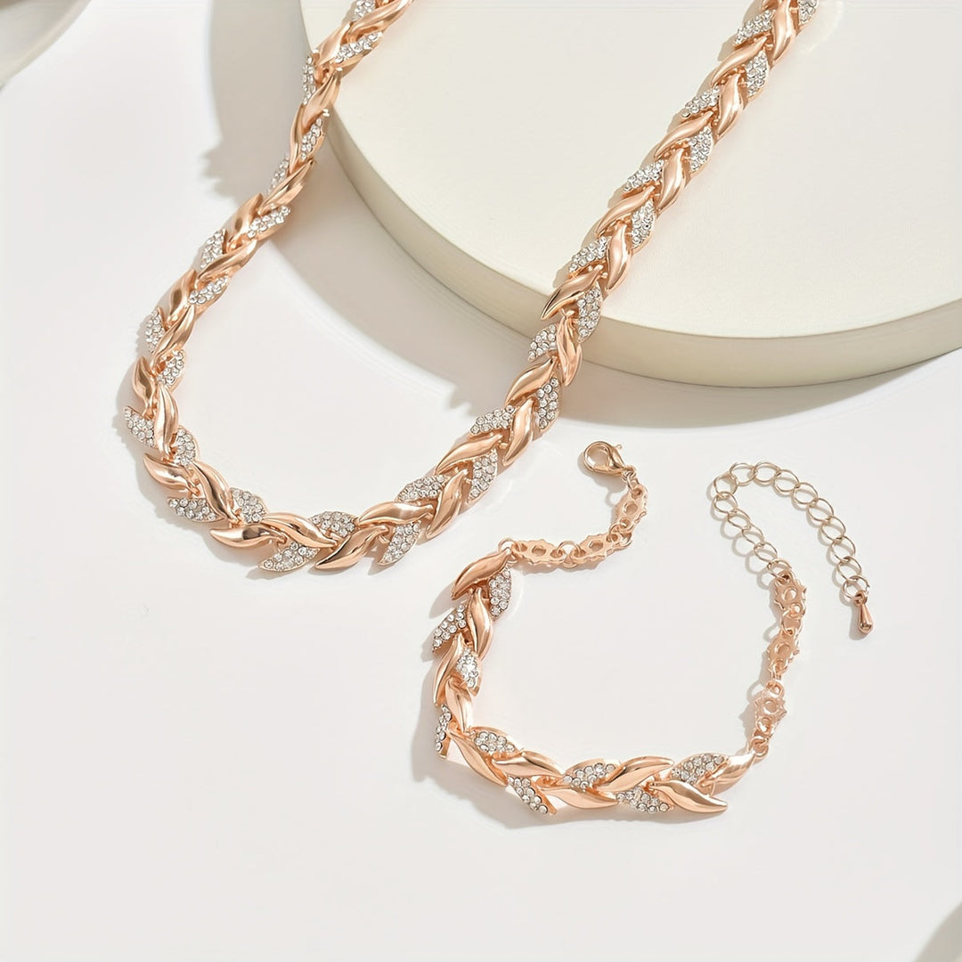 Julia™ | Set Halskette und elegantes Armband