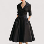 Lorenza™ | Midi-Satin-Kleid