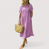 Rea™ | gestreiftes Hemdkleid