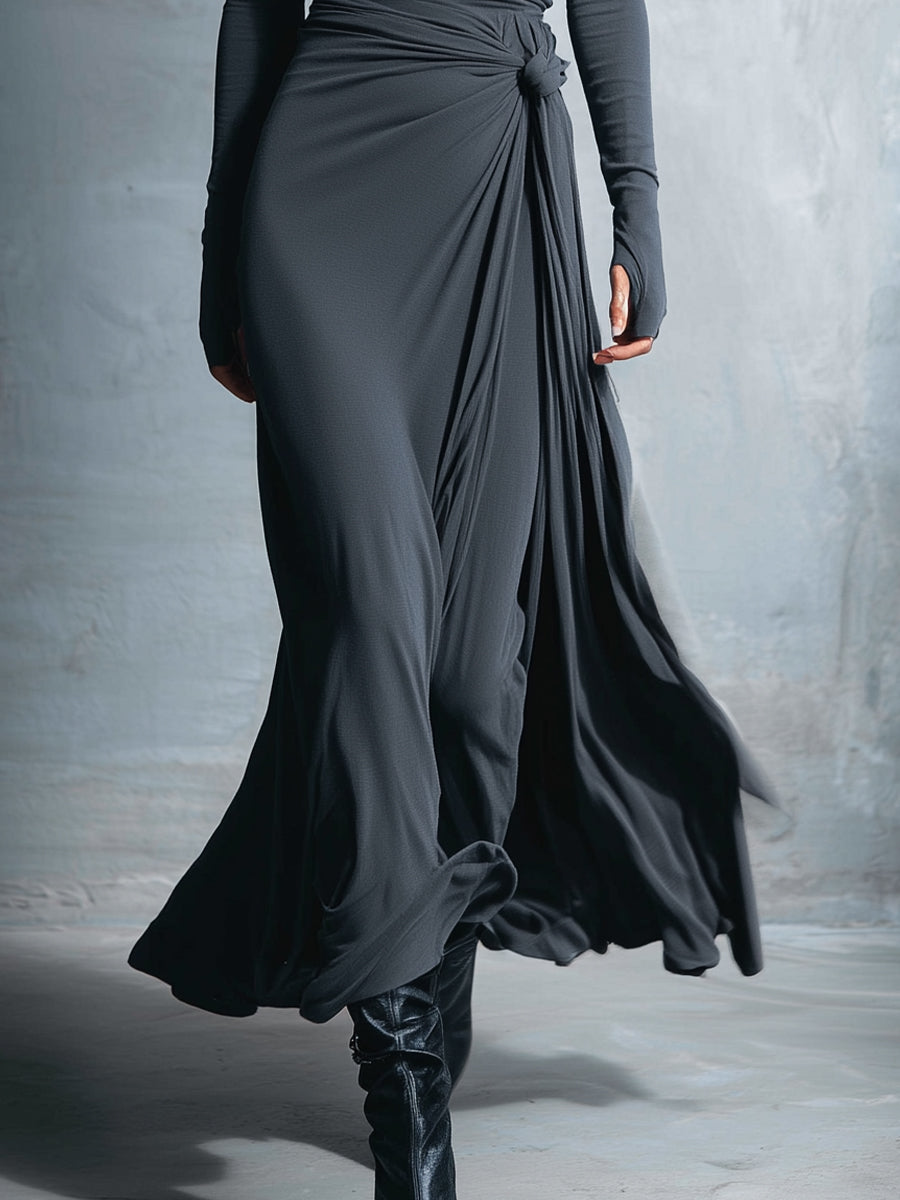 Noémie™ | Maxikleid mit seitlichem Knoten