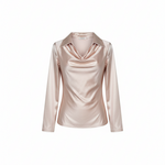 Charlotte™ | Bluse aus Satin mit V-Ausschnitt